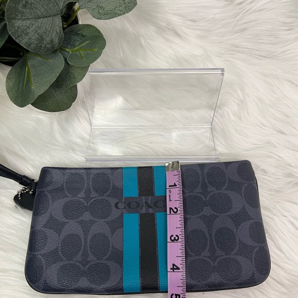 Coach Varsity Stripped large Wristlet - Picture 8 of 8